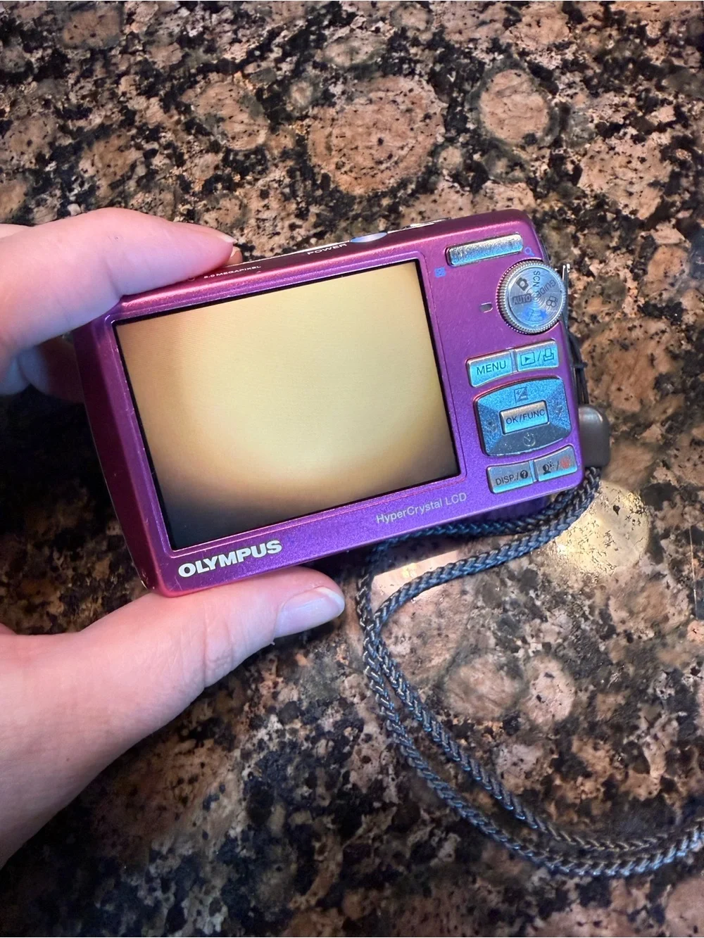 Olympus Pink Digital Compact Camera with Kastar Batteries & Charger